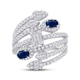 1 1/5CTW-DIA ANA M 5X3 MM SAPPHIRE NAT GEM DIANA RING