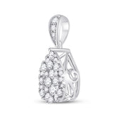 1/2CTW-DIA CN FASHION PEAR PENDANT