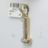 1 CT-DIA NK NUMBER "1" MENS CHARM