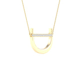 1/20CTW-DIA P1P2 LADIES INITIAL "D" NECKLACE