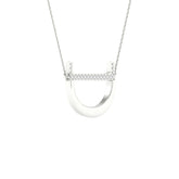 1/20CTW-DIA P1P2 LADIES INITIAL "D" NECKLACE