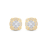 3/4CTW-DIA CN FASHION ROUND EARRING