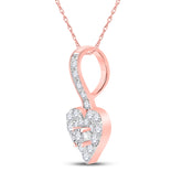 1/3CT-DIA CN MICRO-PAVE HEART PENDANT