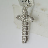 1/2CT-DIA CN CROSS PENDANT