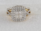 1 7/8CT-DIA ANA M BRIDAL SET