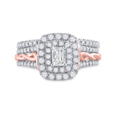 1 CT-DIA ANA M 1/3CT-CEME BRIDAL SET