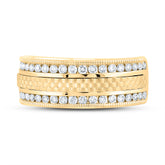 3/4CT-DIA CN ACCUSET MENS BAND