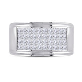 2 5/8 CT-DIA CN INVISIBLE FASHION MENS BAND