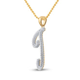 1/6CT-DIA P3 GIFT INITIAL "J" PENDENT