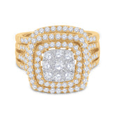 1 1/2CT-DIA ANA M BRIDAL SET