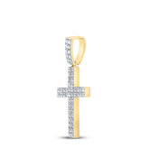 1CTW-DIA CN CROSS MENS CHARM