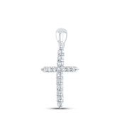 1/2CTW-DIA CN CROSS PENDANT