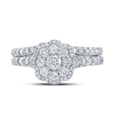 1CTW-DIA NK BRIDAL SET