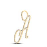 1/2CT-DIA P1 INITIAL "A" GIFT PENDANT