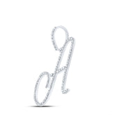 1/2CT-DIA P1 INITIAL "A" GIFT PENDANT
