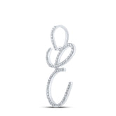 1/2CTW-DIA P1 INITIAL "E" GIFT PENDANT