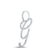 1/2CTW-DIA P1 INITIAL "G" GIFT PENDANT
