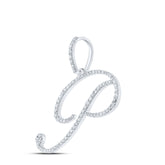 1/2CTW-DIA P1 INITIAL "P" GIFT PENDANT