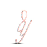1/2CTW-DIA P1 INITIAL "Y" GIFT PENDANT