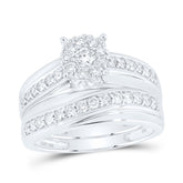 1CTW-DIA NK ROUND SHAPE TRIO SET