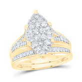 1CTW-DIA NK MARQUISE SHAPE TRIO SET