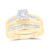 1CTW-DIA NK ROUND SHAPE TRIO SET