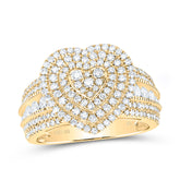1 CTW DIA NK FASHION HEART RING