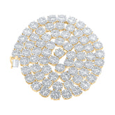 19 3/4CTW-DIA NK ROUND MENS NECKLACE(22 INCH)