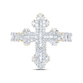 7/8CTW-DIA NK FASHION CROSS LADIES RING