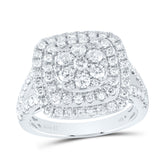 1 3/8CTW-DIA ANA M CUSHION FASHION BRIDAL RING