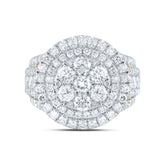 3 CTW-DIA ANA M ROUND DOUBLE HALO FASHION BRIDAL RING