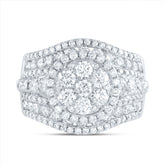 3CTW-DIA ANA M ROUND SINGLE HALO FASHION BRIDAL RING