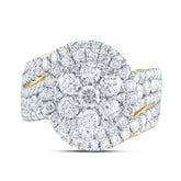3 CTW-DIA ANA M ROUND SINGLE HALO FASHION BRIDAL RING