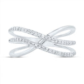 1/5CTW-DIA CN CRISS-CROSS FASHION RING