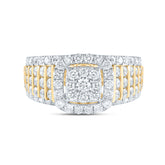 1 5/8CTW-DIA CN CUSHION FASHION BRIDAL RING