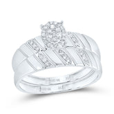 1/5CTW-DIA NK OVAL TRIO SET