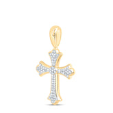1/3CTW DIA NK FASHION CROSS PENDANT