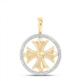 1/2CTW DIA NK FASHION CROSS PENDANT