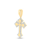1/3CTW DIA NK FASHION CROSS PENDANT