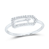 1/6CTW-DIA CN FASHION PAPER CLIP RING