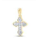 1/8CTW-DIA CN GIFT CROSS PENDANT