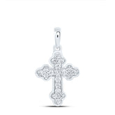 1/8CTW-DIA CN GIFT CROSS PENDANT