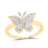 1/4CTW-DIA NK FASHION BUTTERFLY RING
