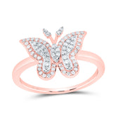 1/4CTW-DIA NK FASHION BUTTERFLY RING