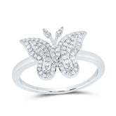 1/4CTW-DIA NK FASHION BUTTERFLY RING