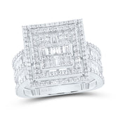 1 7/8CTW-DIA ANA M FASHION SQUARE BAGUETTE BRIDAL RING