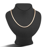 4MM 10k Yellow Gold Round/Baguette 4.72CTW Natural Diamond Tennis Chain 18" Necklace 23.7g
