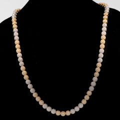 WOMEN'S CIRCLE TWO TONE TENNIS DIAMOND NECKLACE - 10KT YELLOW + WHITE GOLD & 11.27CTW