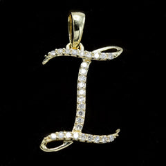10k Yellow Gold Initial H Pendant 0.17 CTW Natural Diamond 1.1g Alphabet Charm
