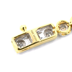 4MM 10K Two Tone Gold 0.5CT Real Diamond Tennis Bracelet 6g Fanouk 7 Inch Armlet